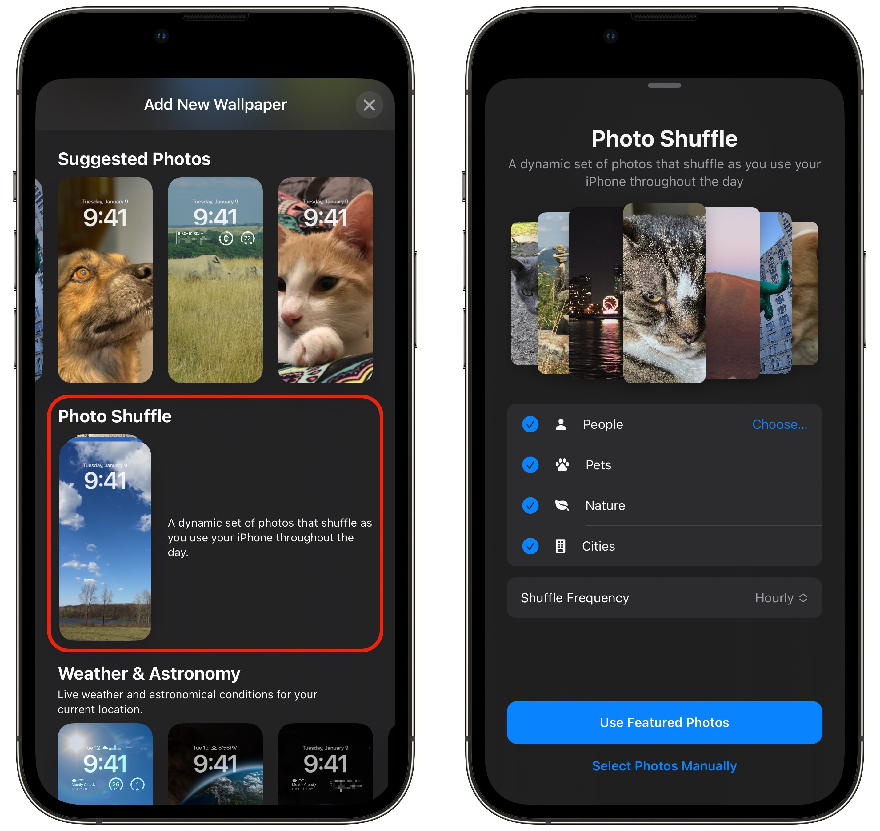 3 Add A Photo Shuffle A Photo Shuffle will switch up your wallpaper automatically.
