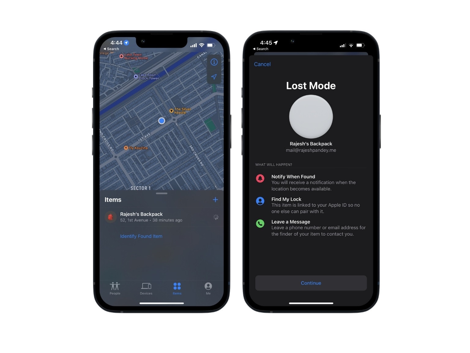 AirTag Lost Mode Put your AirTag in Lost mode if you can't find it.