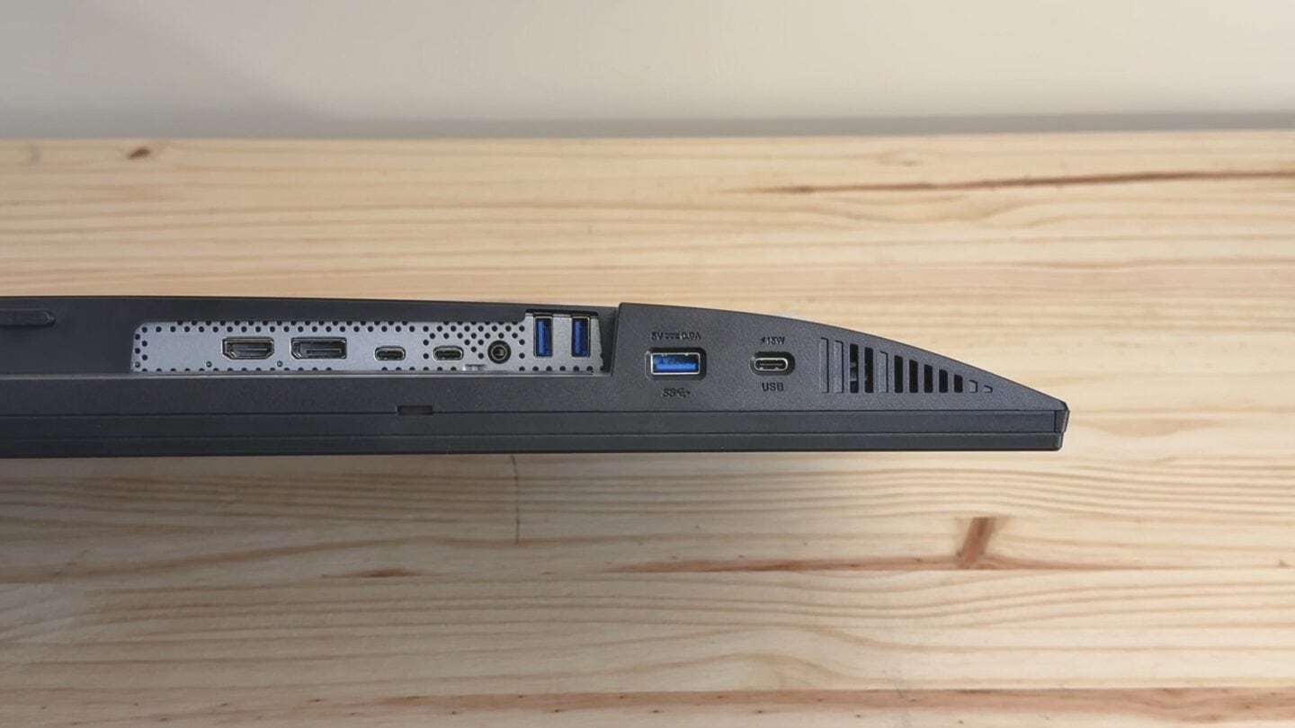 ASUS ProArt 5K Ports Ports at the bottom of the ASUS ProArt 5K