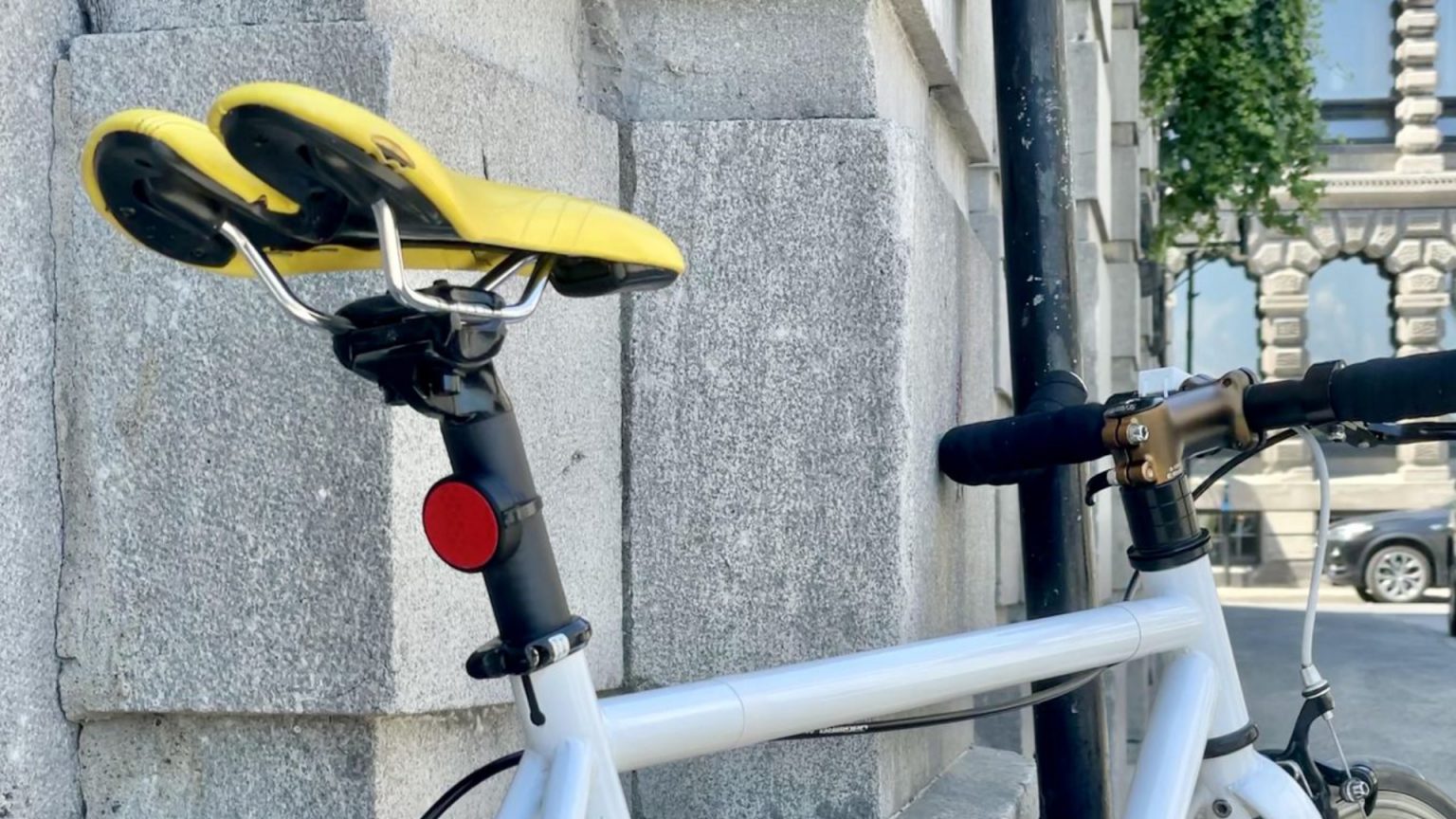AirTag bike mount and reflector