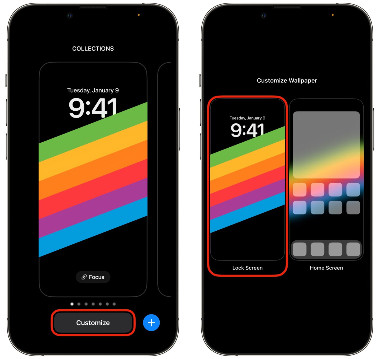 Customize Lock Screen Customizing the Lock Screen