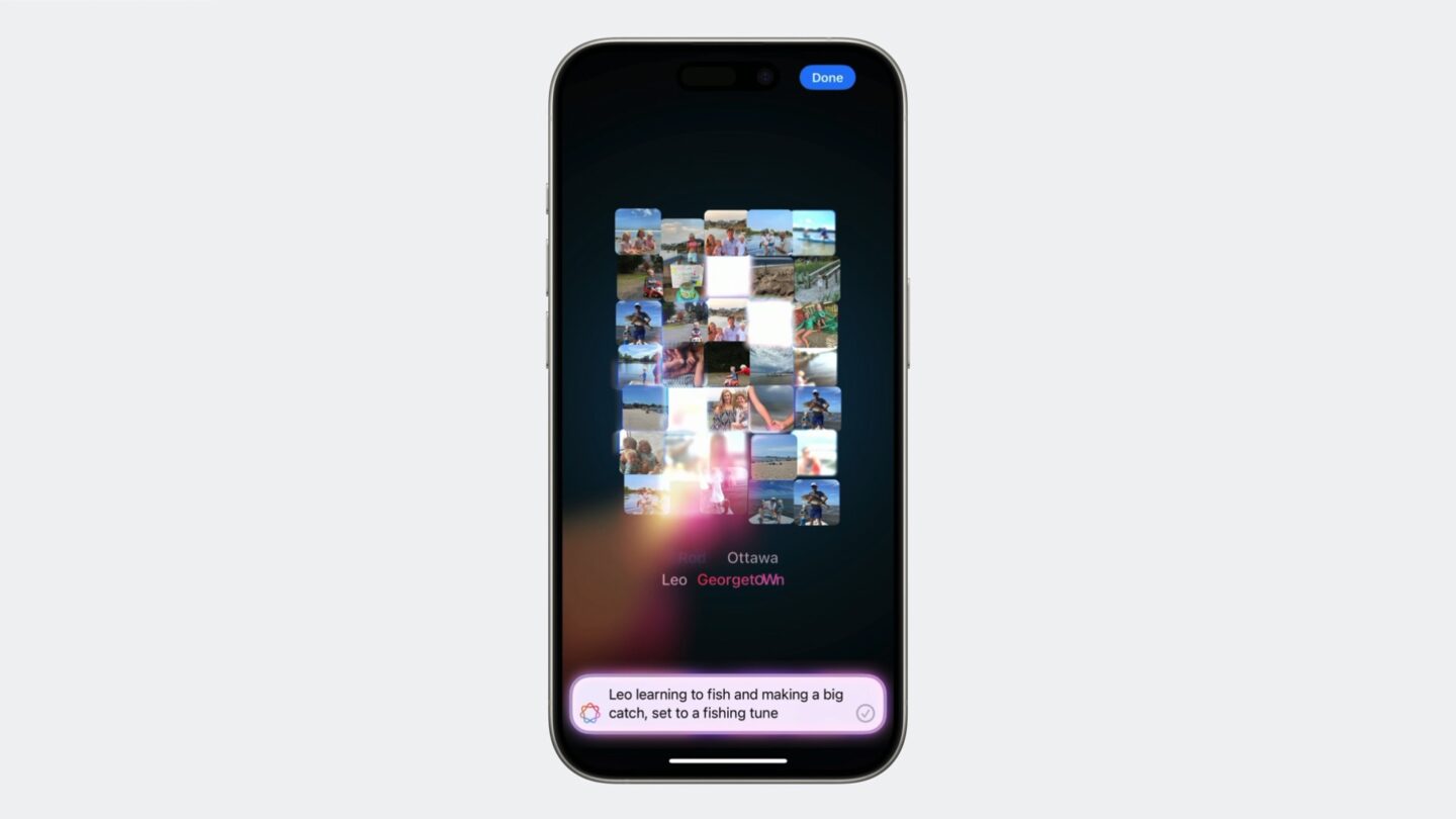 Generating a memory movie inside Photos