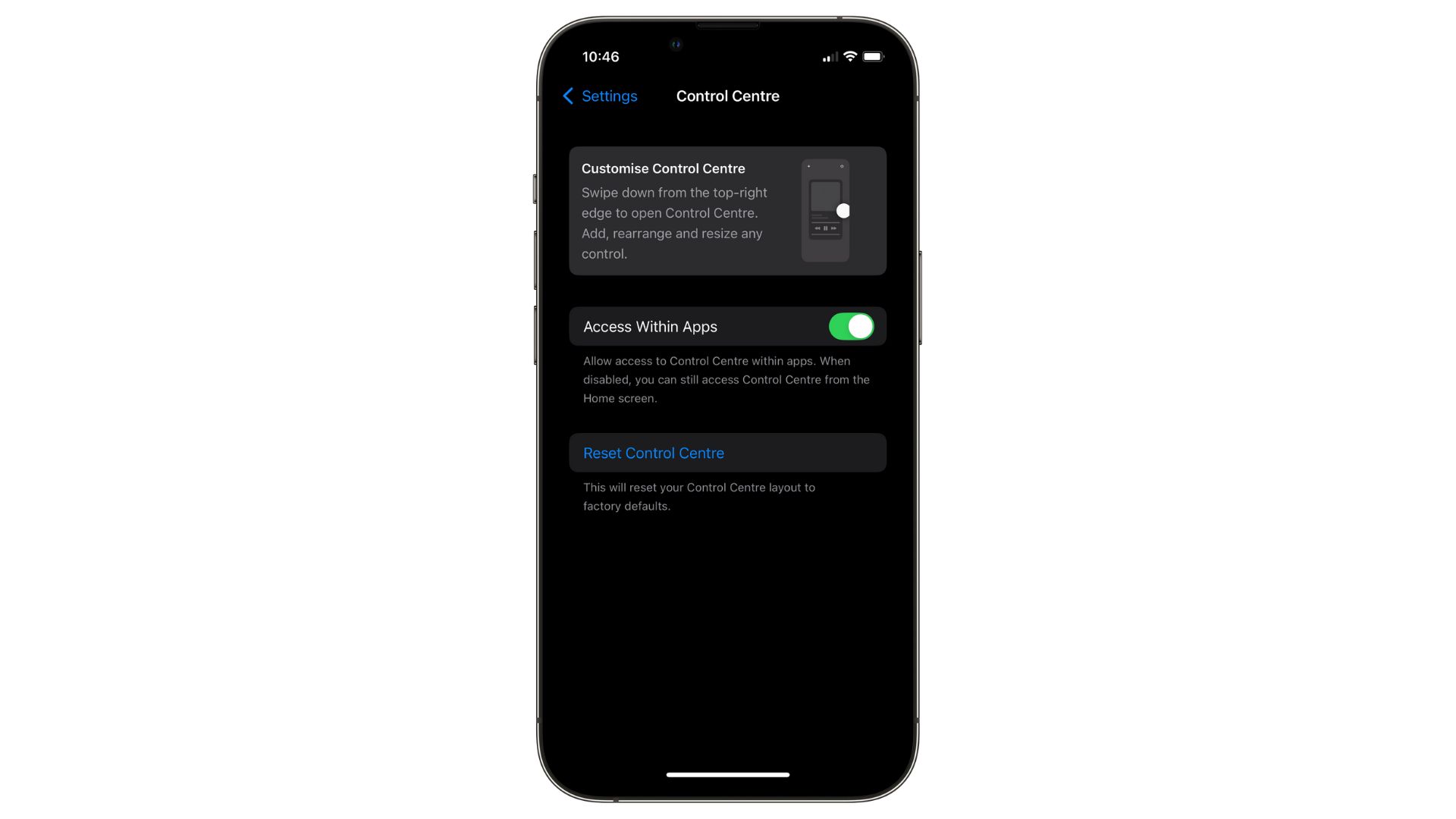 Ios18 1 control center reset iOS 18.1 will let you reset the Control Center layout.