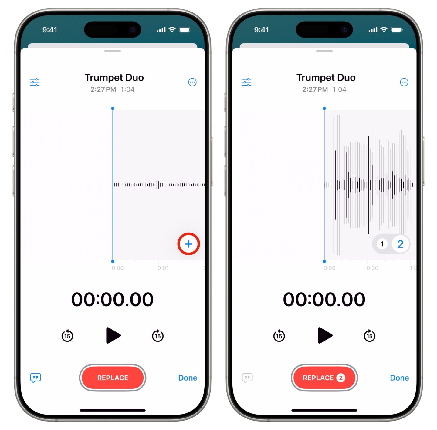 Multitrack Voice Memo Recording a multi-track Voice Memo