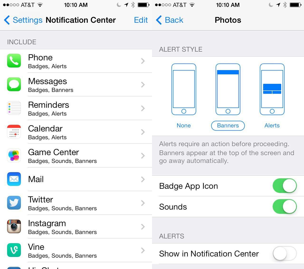 Notification Center
