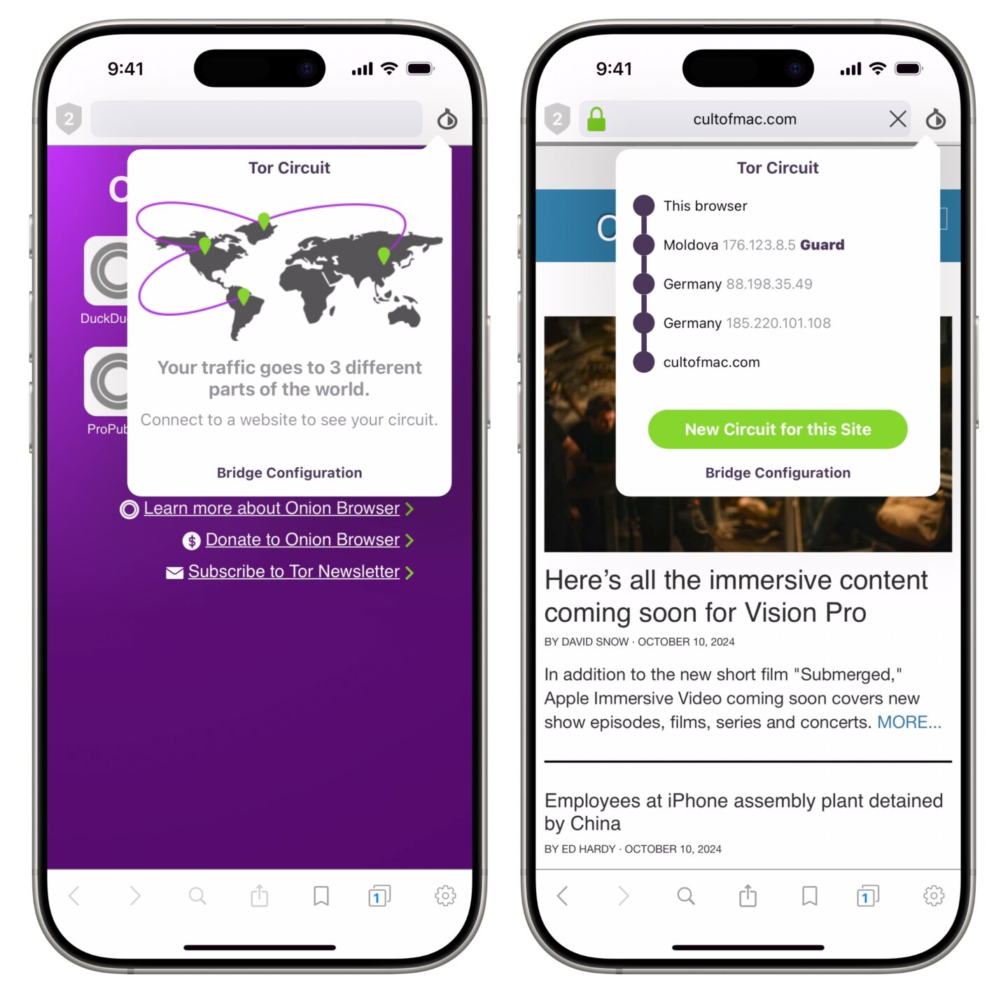 Onion Browser for iPhone Onion Browser for iPhone