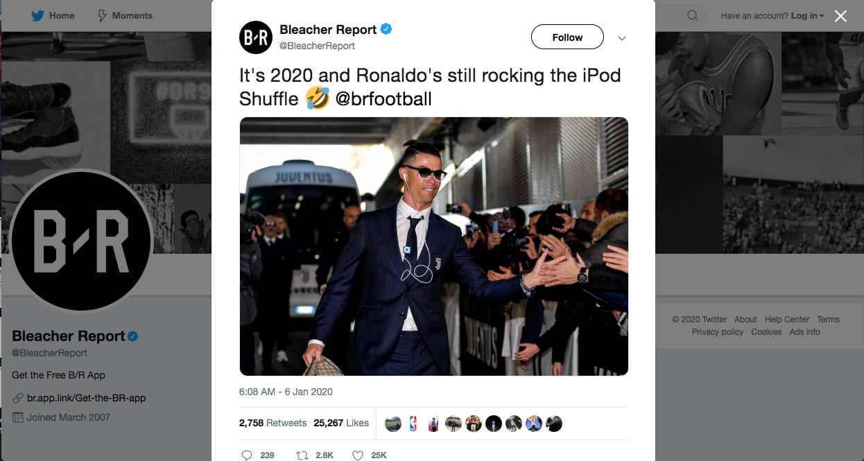 Ronaldo’s iPod Shuffle soccer star Ronaldo and his iPod Shuffle