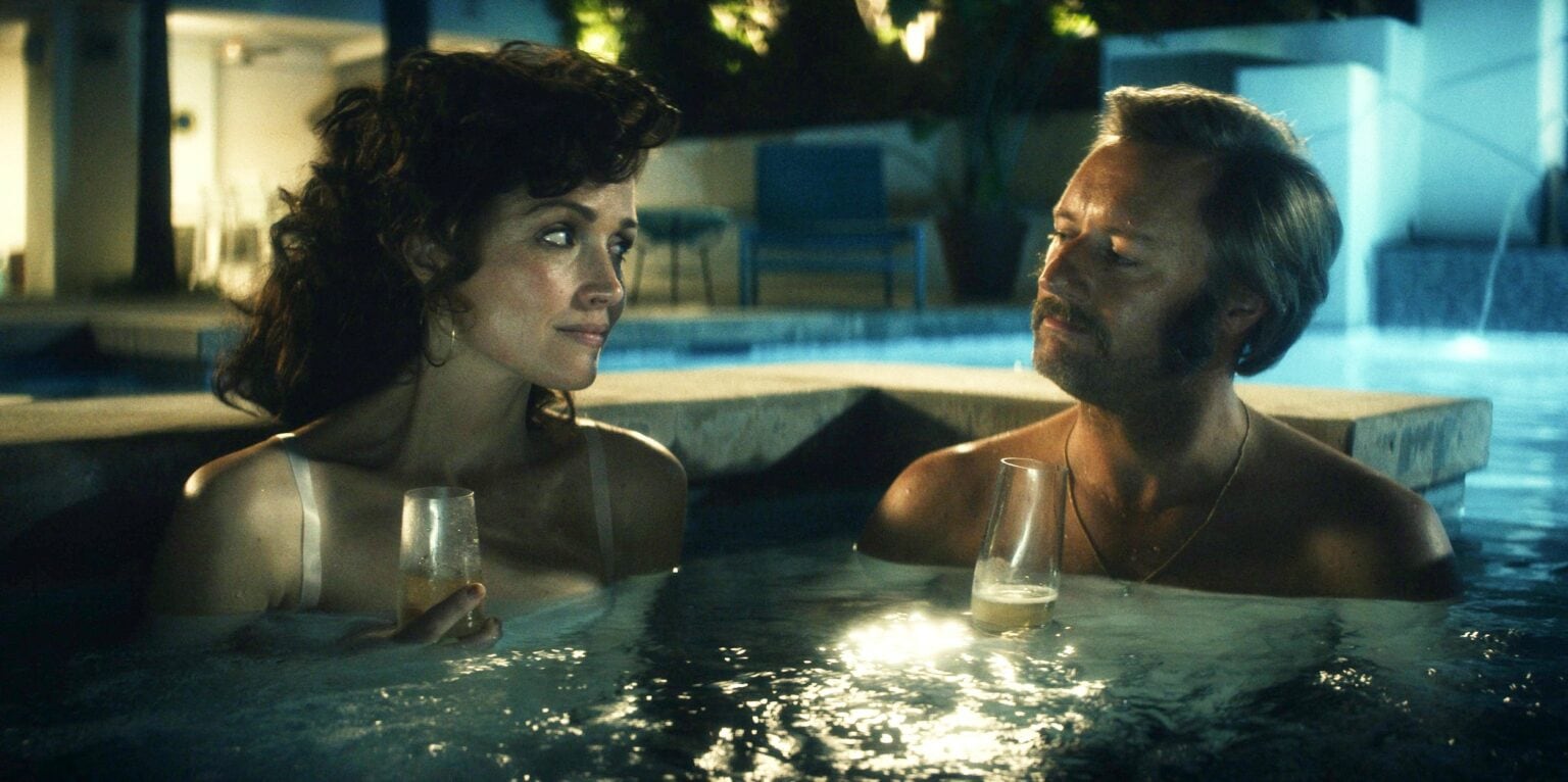 Physical recap: You can be sure any bright moment between Shiela (played by Rose Byrne) and Danny (Rory Scovel) won't last.