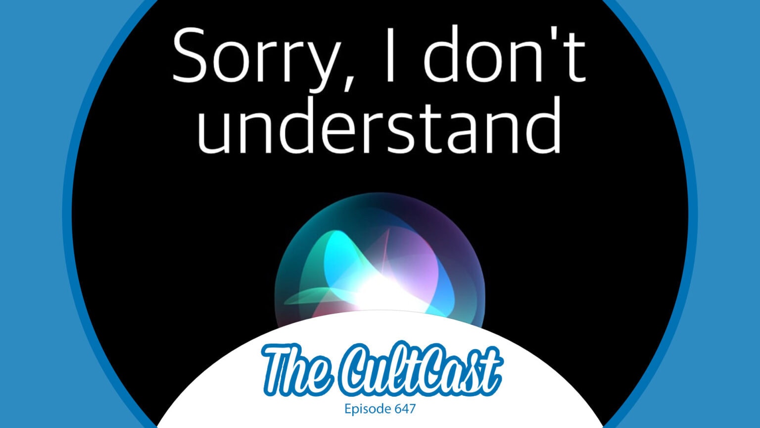 An image of the Siri logo with the words 