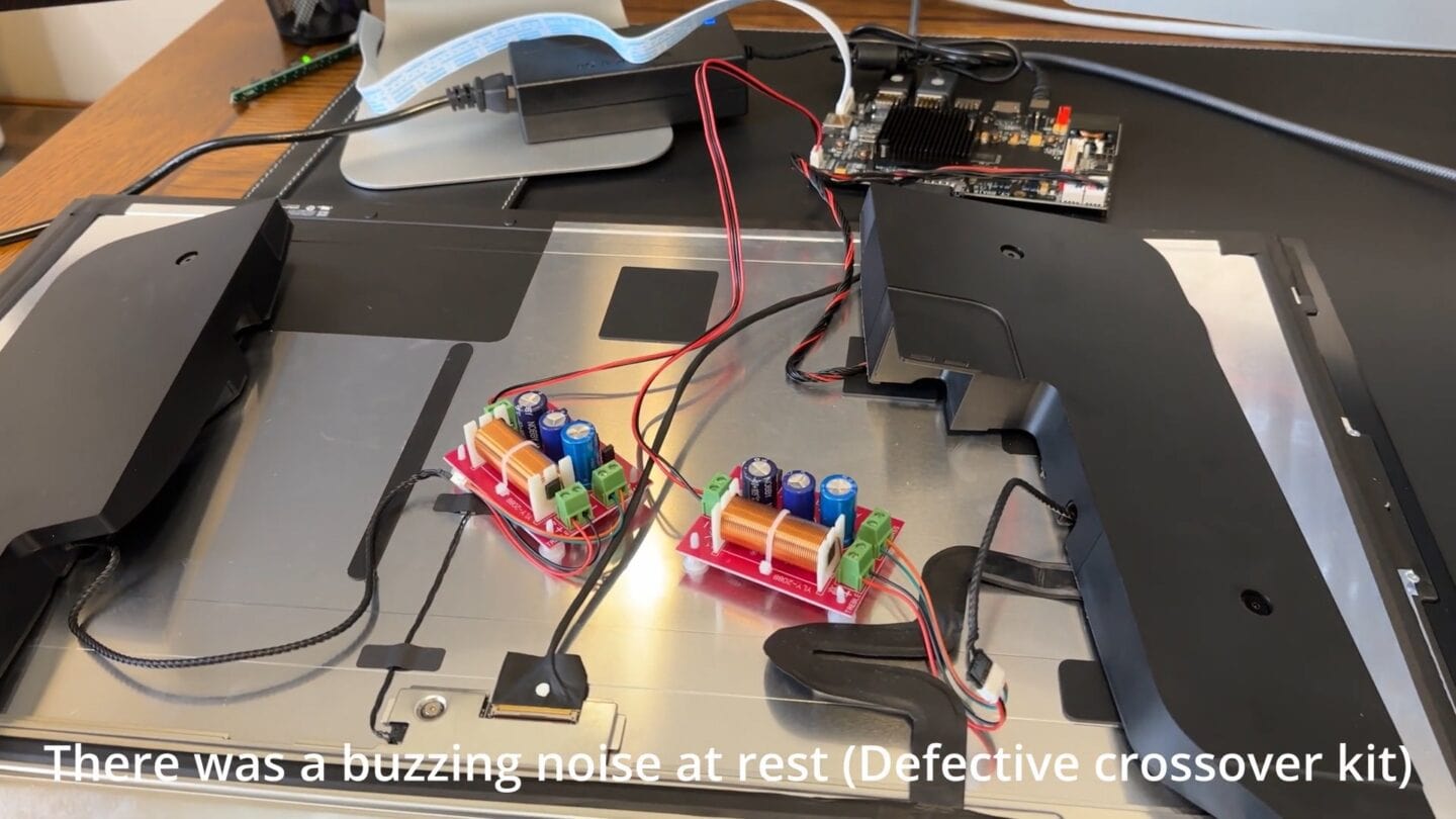 Speakers Wiring in the speaker crossover kit