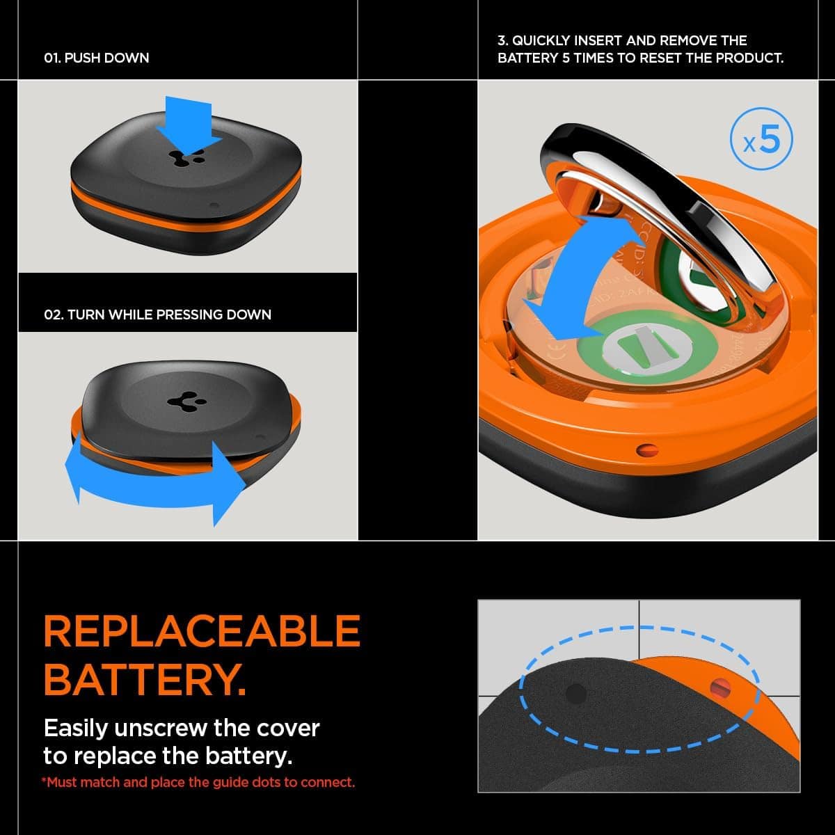 Spigen Tag Me replace battery Tag Me Bluetooth Tracker from Spigen
